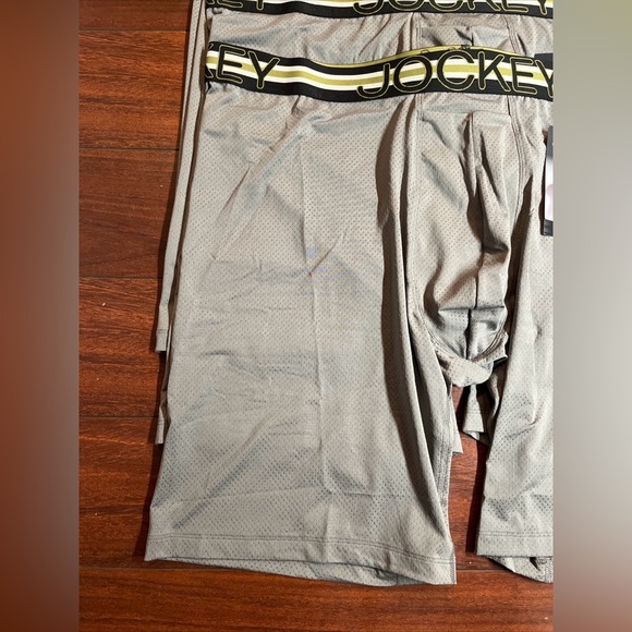 4 Jockey Breathable Mesh Quad Short Brief XXL Gray 11” Inseam Stability Pouch - Picture 4 of 11